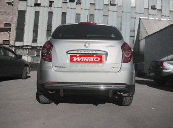 5 499 р. Защита заднего бампера WINBO (Ø60 мм, нержавейка) SSANGYONG Actyon рестайлинг (2013-2021)  с доставкой в г. Нижний Новгород. Увеличить фотографию 2