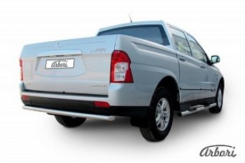 Защита заднего бампера Arbori SSANGYONG Actyon Sport (2012-2024)