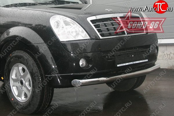 12 239 р. Защита переднего бампера одинарная Souz-96 (d76) SSANGYONG Rexton Y250 (2006-2012)  с доставкой в г. Нижний Новгород