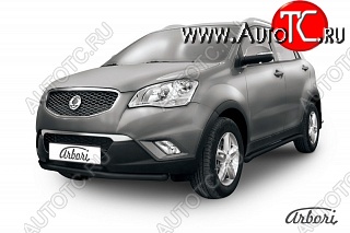 6 119 р. Защита переднего бампера Arbori SSANGYONG Actyon дорестайлинг (2010-2013)  с доставкой в г. Нижний Новгород