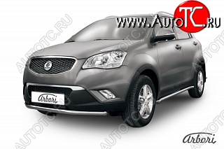 11 609 р. Защита переднего бампера Arbori SSANGYONG Actyon дорестайлинг (2010-2013)  с доставкой в г. Нижний Новгород