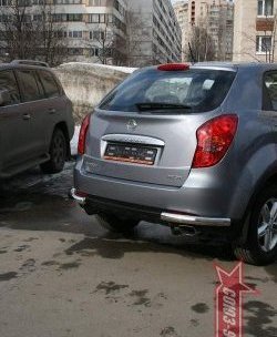 11 159 р. Защита заднего бампера Souz-96 (d60)  SSANGYONG Actyon (2010-2013) дорестайлинг  с доставкой в г. Нижний Новгород. Увеличить фотографию 1