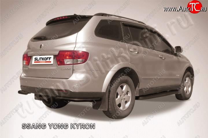 4 749 р. Уголки d57  SSANGYONG Kyron (2005-2007) дорестайлинг (Цвет: серебристый)  с доставкой в г. Нижний Новгород