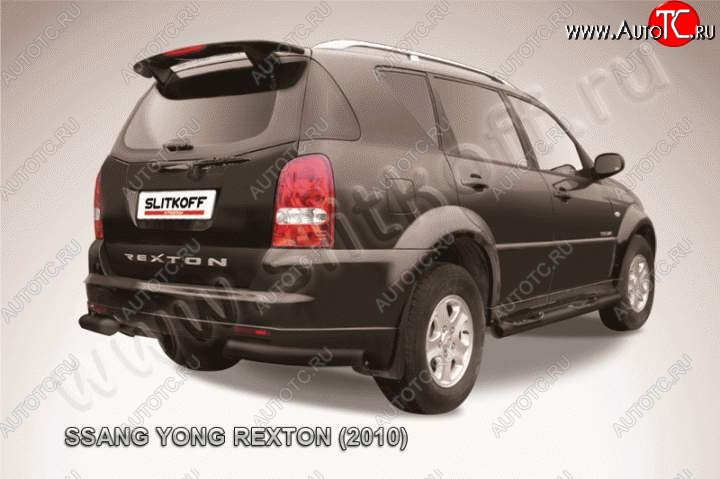 5 999 р. Уголки d76  SSANGYONG Rexton  Y250 (2006-2012) (Цвет: серебристый)  с доставкой в г. Нижний Новгород