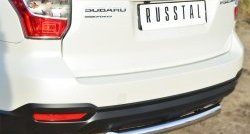 13 899 р. Одинарная защита заднего бампера из трубы диаметром 63 мм SLITKOFF  Subaru Forester  SJ (2012-2016) дорестайлинг  с доставкой в г. Нижний Новгород. Увеличить фотографию 2