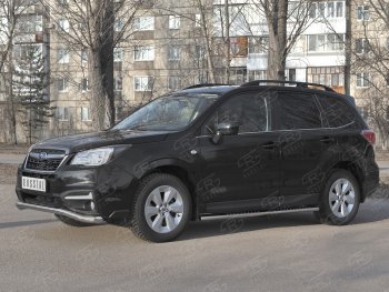 8 999 р. Защита переднего бампера SLITKOFF d63 волна Subaru Forester SJ рестайлинг (2016-2019)  с доставкой в г. Нижний Новгород. Увеличить фотографию 4