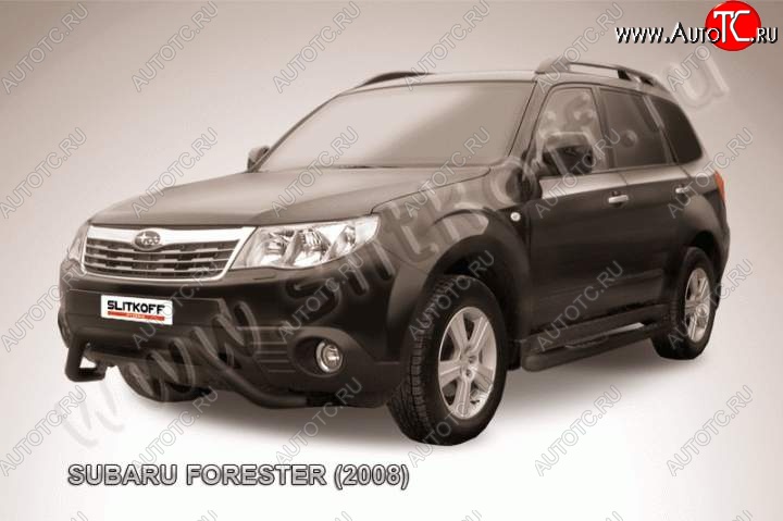 17 549 р. Кенгурятник d57 мини Subaru Forester SH (2008-2013) (Цвет: серебристый)  с доставкой в г. Нижний Новгород