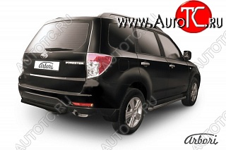 7 019 р. Защита заднего бампера Arbori Subaru Forester SH (2008-2013)  с доставкой в г. Нижний Новгород