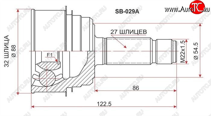 1 459 р. ШРУС SAT (наружный, GDB EJ20 6MT 4WD)  Subaru Impreza ( GD,  GG) (2000-2007) седан дорестайлинг, хэтчбэк дорестайлинг, седан 1-ый рестайлинг, хэтчбэк 1-ый рестайлинг, седан 2-ой рестайлинг, хэтчбэк 2-ой рестайлинг  с доставкой в г. Нижний Новгород