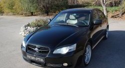 859 р. Реснички на фары RA Subaru Legacy BL/B13 дорестайлинг седан (2003-2006) (Неокрашенные)  с доставкой в г. Нижний Новгород. Увеличить фотографию 2