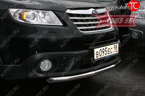 11 069 р. Защита переднего бампера одинарная Souz-96 (d60) Subaru Tribeca (2008-2014)  с доставкой в г. Нижний Новгород