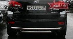 Двойная защита заднего бампера Souz-96 (d60/60) Subaru Tribeca (2008-2014)