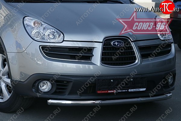 11 069 р. Защита переднего бампера одинарная Souz-96 (d60) Subaru Tribeca (2005-2007)  с доставкой в г. Нижний Новгород