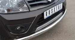 13 999 р. Одинарная защита переднего бампера диаметром 76 мм (5 дв.) Russtal Suzuki Grand Vitara JT 5 дверей 2-ой рестайлинг (2012-2016)  с доставкой в г. Нижний Новгород. Увеличить фотографию 2