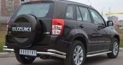 13 999 р. Защита заднего бампера (Ø63 и 42 мм, нержавейка) SLITKOFF  Suzuki Grand Vitara  JT 5 дверей (2012-2016) 2-ой рестайлинг  с доставкой в г. Нижний Новгород. Увеличить фотографию 4