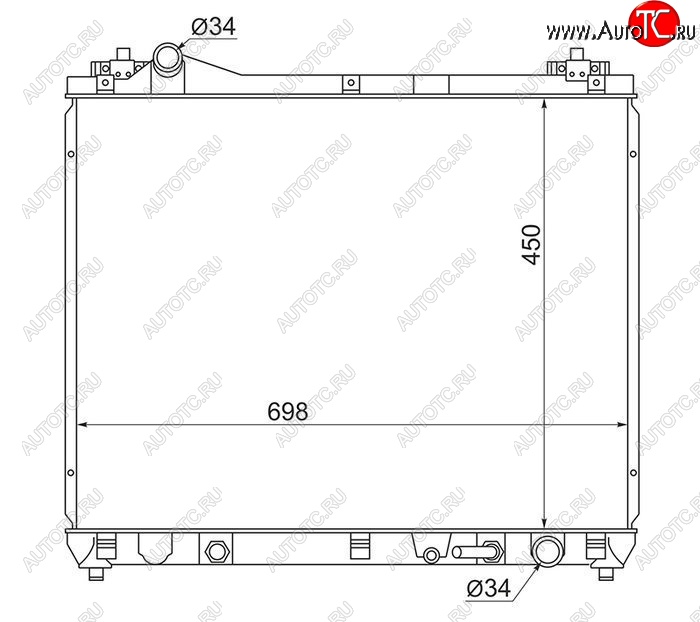 9 399 р. Радиатор двигателя SAT  Suzuki Escudo ( 5,  3) - Grand Vitara ( JT 5 дверей,  JT 3 двери)  с доставкой в г. Нижний Новгород