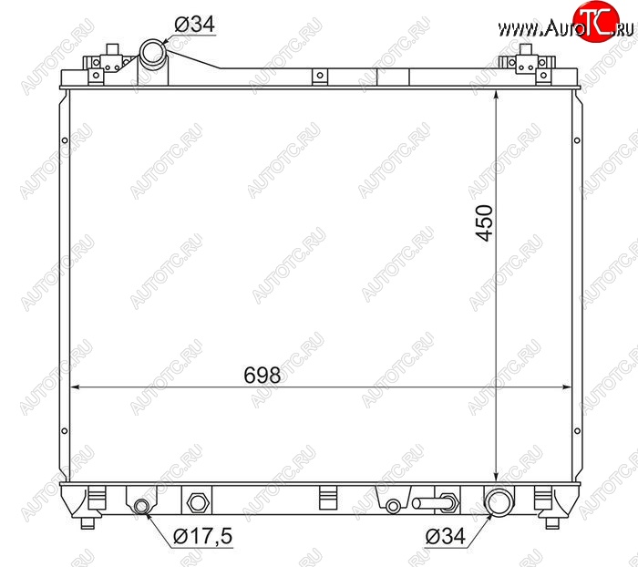 7 499 р. Радиатор двигателя SAT  Suzuki Escudo ( 5,  3) - Grand Vitara ( JT 5 дверей,  JT 3 двери)  с доставкой в г. Нижний Новгород