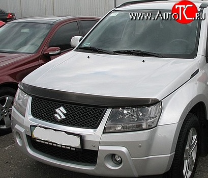 2 879 р. Дефлектор капота NovLine Suzuki Grand Vitara JT 5 дверей дорестайлинг (2005-2008)  с доставкой в г. Нижний Новгород