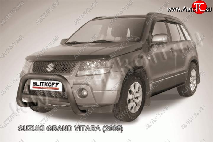 23 599 р. Кенгурятник d76 низкий Suzuki Grand Vitara JT 3 двери дорестайлинг (2005-2008) (Цвет: серебристый)  с доставкой в г. Нижний Новгород