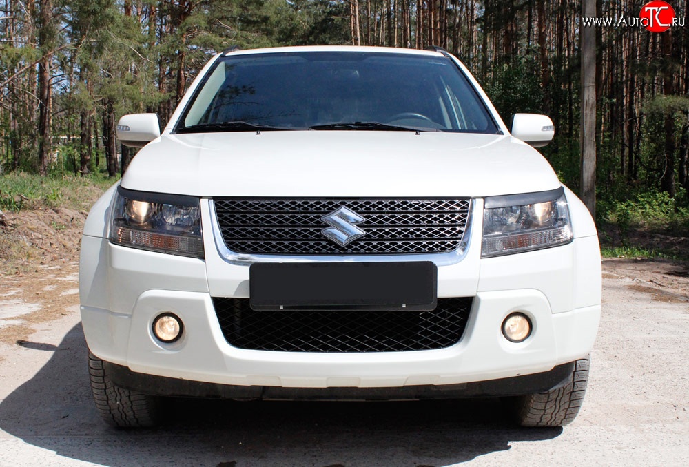 559 р. Реснички фары RA  Suzuki Grand Vitara ( JT 3 двери,  JT 5 дверей) (2008-2012) 1-ый рестайлинг, 1-ый рестайлинг (Неокрашенные)  с доставкой в г. Нижний Новгород