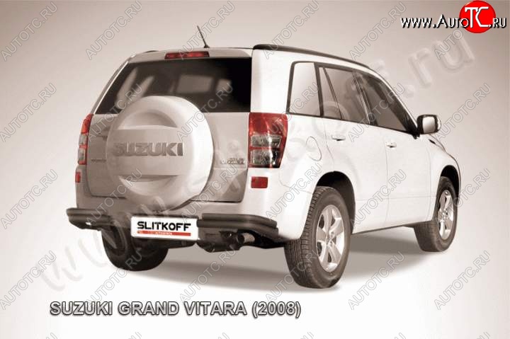 5 999 р. Уголки d57+d42 двойные  Suzuki Grand Vitara  JT 5 дверей (2008-2012) 1-ый рестайлинг (Цвет: серебристый)  с доставкой в г. Нижний Новгород