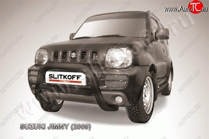 20 749 р. Кенгурятник d76 низкий Suzuki Jimny JB23/JB43 1-ый рестайлинг (2002-2012) (Цвет: серебристый)  с доставкой в г. Нижний Новгород