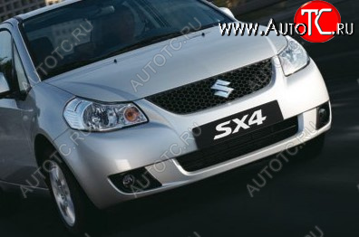 37 999 р. Передний бампер TYG Suzuki SX4 GYC21S дорестайлинг седан (2006-2012) (Неокрашенный)  с доставкой в г. Нижний Новгород