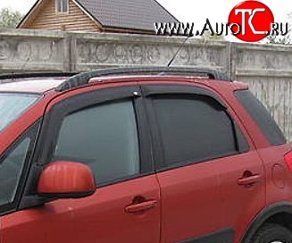 999 р. Комплект дефлекторов окон (ветровиков) 4 шт. (хетчбек) Russtal Suzuki SX4 GYA,GYB  рестайлинг, хэтчбэк (2010-2016)  с доставкой в г. Нижний Новгород