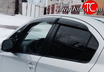 999 р. Комплект дефлекторов окон (ветровиков) 4 шт. (седан) Russtal Suzuki SX4 GYA,GYB  рестайлинг, хэтчбэк (2010-2016)  с доставкой в г. Нижний Новгород