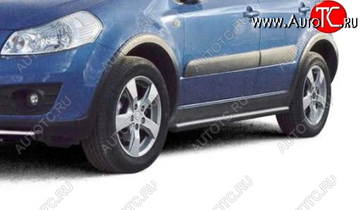 22 999 р. Защита порогов ТехноСфера (Техно Сфера) (нержавейка, 63.5 mm)  Suzuki SX4  GYA,GYB (2010-2016)  рестайлинг, хэтчбэк  с доставкой в г. Нижний Новгород