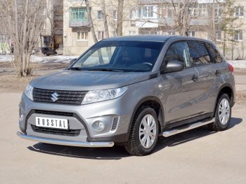 12 499 р. Одинарная защита переднего бампера диаметром 63 мм Russtal Suzuki Vitara LY дорестайлинг (2015-2019)  с доставкой в г. Нижний Новгород. Увеличить фотографию 2