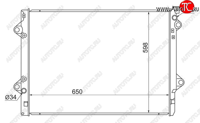 8 549 р. Радиатор двигателя SAT (5VZ/1GR/3RZ/2TR) Toyota Land Cruiser Prado J150 1-ый рестайлинг (2013-2017)  с доставкой в г. Нижний Новгород