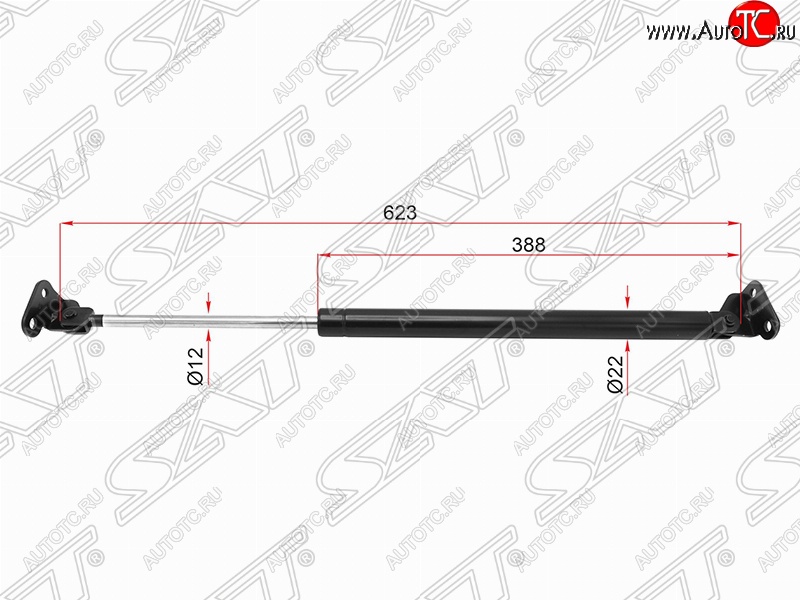 1 159 р. Левый упор крышки багажника (газовый) SAT  Toyota 4Runner  N180 - Hilux Surf  N180  с доставкой в г. Нижний Новгород