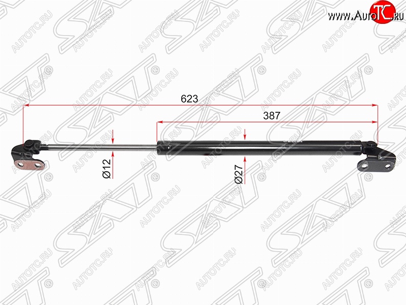 1 159 р. Правый упор крышки багажника (газовый) SAT  Toyota 4Runner  N180 - Hilux Surf  N180  с доставкой в г. Нижний Новгород