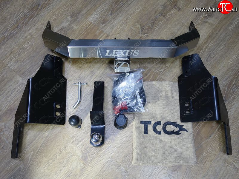 23 699 р. Фаркоп (тягово-сцепное устройство) TCC  Toyota Land Cruiser Prado  J150 (2009-2020) дорестайлинг, 1-ый рестайлинг, 2-ой рестайлинг (оцинкованный, шар Е нержавейка, надпись Prado)  с доставкой в г. Нижний Новгород