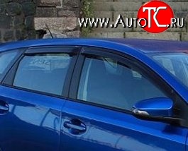 999 р. Комплект дефлекторов окон (ветровиков) 4 шт. 5 дв. (рестайлинг) Russtal Toyota Auris E150 хэтчбэк 5 дв. дорестайлинг (2006-2010)  с доставкой в г. Нижний Новгород