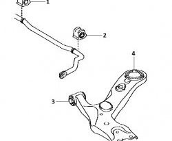 519 р. Полиуретановая втулка стабилизатора передней подвески (левая) Точка Опоры (21,2 мм)  Toyota Auris  E150 - Mark X  X120  с доставкой в г. Нижний Новгород. Увеличить фотографию 2