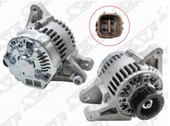 8 799 р. Генератор SAT (12V 80A 1/3 /4ZZFE/ZZE11#)  Toyota Avensis (T220 седан,  T250 седан,  T250 универсал,  T270 седан,  T270 универсал), Corolla (E110)  с доставкой в г. Нижний Новгород. Увеличить фотографию 1