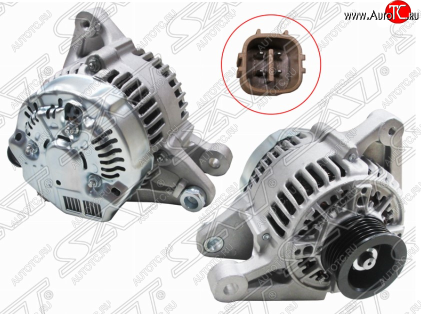 8 799 р. Генератор SAT (12V 80A 1/3 /4ZZFE/ZZE11#)  Toyota Avensis (T220 седан,  T250 седан,  T250 универсал,  T270 седан,  T270 универсал), Corolla (E110)  с доставкой в г. Нижний Новгород