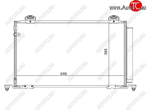 7 349 р. Радиатор кондиционера SAT  Toyota Avensis ( T250 седан,  T250 универсал) (2003-2008) дорестайлинг, дорестайлинг, рестайлинг, рестайлинг  с доставкой в г. Нижний Новгород