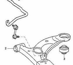 539 р. Полиуретановая втулка стабилизатора передней подвески Точка Опоры (22 мм) Toyota Caldina T210 дорестайлинг универсал (1997-1999)  с доставкой в г. Нижний Новгород. Увеличить фотографию 2