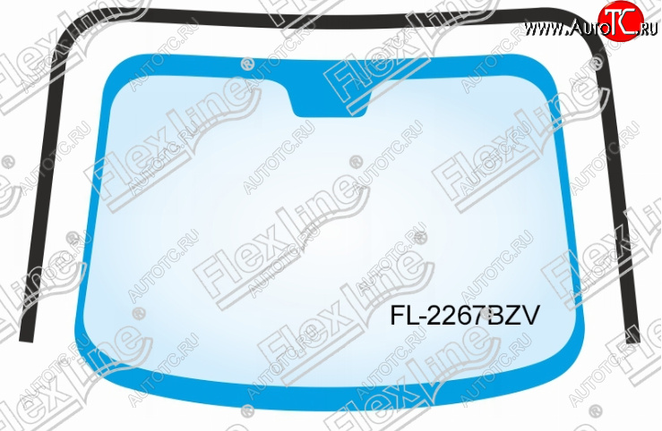 2 299 р. Молдинг лобового стекла FlexLine Toyota Camry XV30 рестайлинг (2004-2006)  с доставкой в г. Нижний Новгород