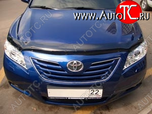 2 879 р. Дефлектор капота SIM Toyota Camry XV40 рестайлинг (2009-2011)  с доставкой в г. Нижний Новгород