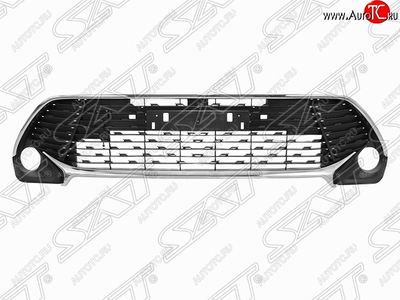 7 799 р. Решётка в передний бампер (с оправами) (RUSSIAN TYPE) SAT  Toyota Camry  XV55 (2017-2018) 2-ой рестайлинг  с доставкой в г. Нижний Новгород