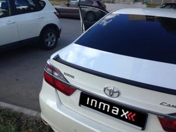 5 499 р. Лип спойлер INMAX  Toyota Camry ( XV50,  XV55) (2011-2018) дорестайлинг, 1-ый рестайлинг, 2-ой рестайлинг (неокрашенный)  с доставкой в г. Нижний Новгород. Увеличить фотографию 2