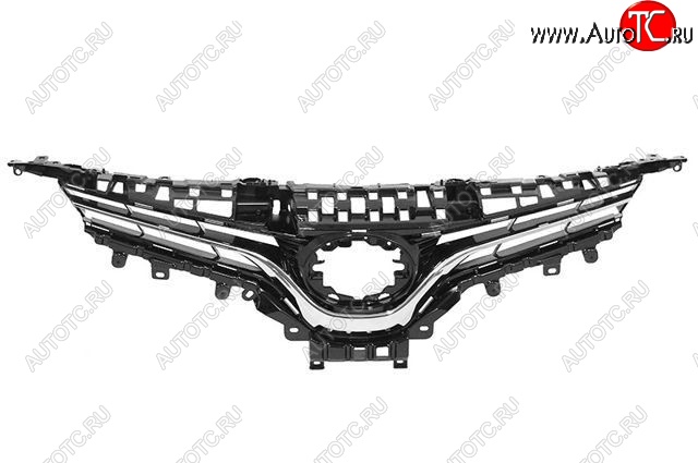 5 199 р. Решётка радиатора (с хром молдингом) SAT Toyota Camry XV70 дорестайлинг (2017-2021)  с доставкой в г. Нижний Новгород