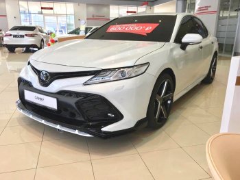 24 999 р. Решетка в передний бампер HEMMES  Toyota Camry  XV70 (2017-2021) дорестайлинг (неокрашенная)  с доставкой в г. Нижний Новгород. Увеличить фотографию 2