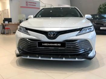 16 899 р. Накладка переднего бампера HEMMES Toyota Camry XV70 дорестайлинг (2017-2021)  с доставкой в г. Нижний Новгород. Увеличить фотографию 1