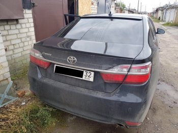 2 799 р. Лип спойлер АВТОКРАТ Toyota Camry XV55 1-ый рестайлинг (2014-2017) (Неокрашенный)  с доставкой в г. Нижний Новгород. Увеличить фотографию 5