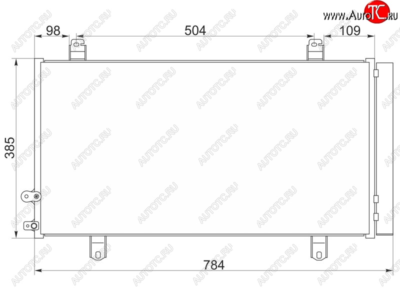 5 499 р. Радиатор кондиционера SAT  Toyota Camry  XV50 (2011-2014) дорестайлинг  с доставкой в г. Нижний Новгород